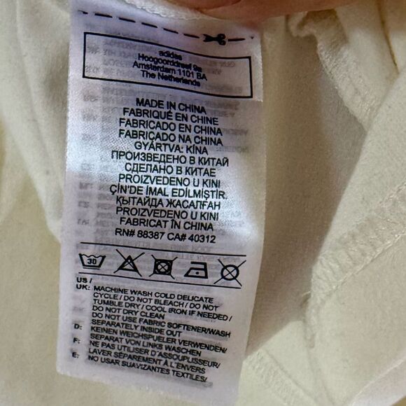 ADIDAS Originals X J-KOO Asymmetric Ruffle-trim Cotton-jersey T-shirt S - Picture 9 of 15